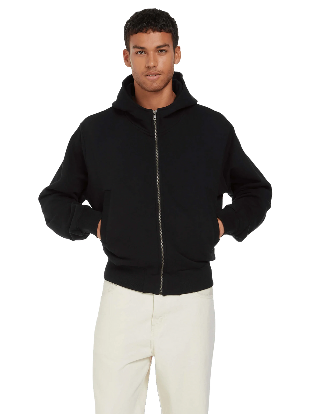 Organic Bomber Jacket Hoodie: Unisex
