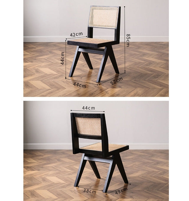 Caribbean Rattan Dining Chair, Oak