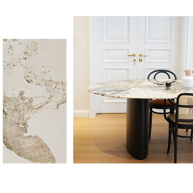 Tambo Dining Table, Pebble Shape, Sintered Stone