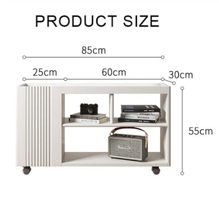 Dulcie Side Table With Wheels, Hallway Storage
