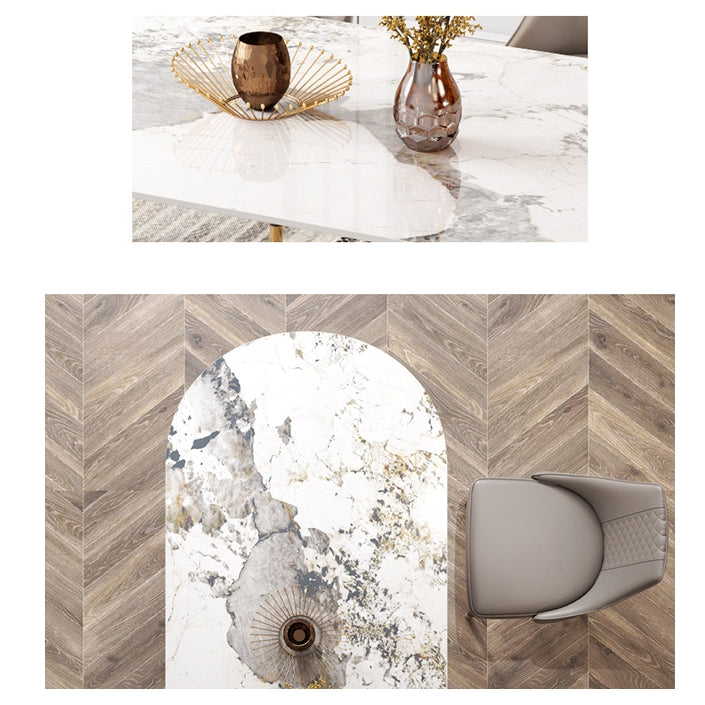 Costanza Dining Table, Sintered Stone, White