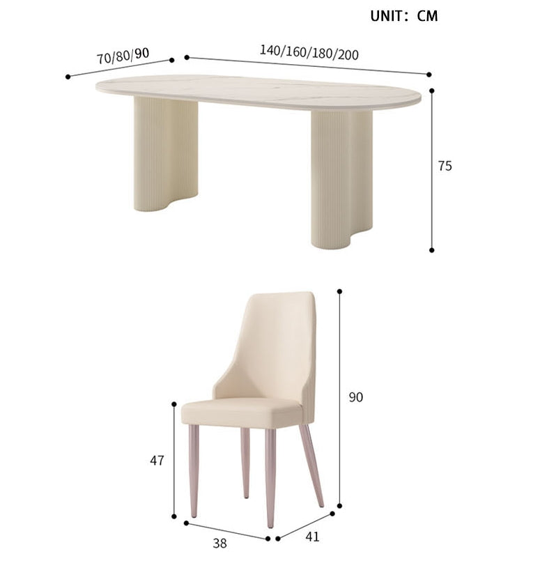 Peru Dining Chair, Cream