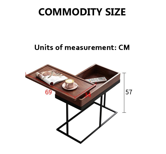 Hay Storage Side Table, Walnut