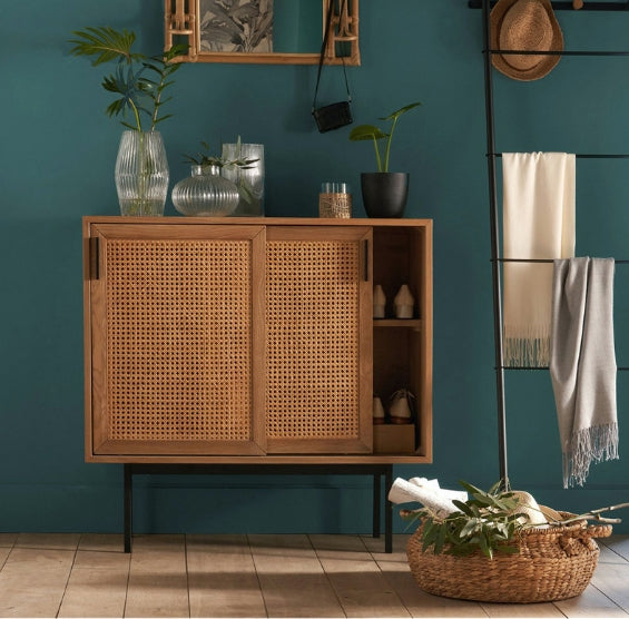 Acacia Cane Rattan Sideboard