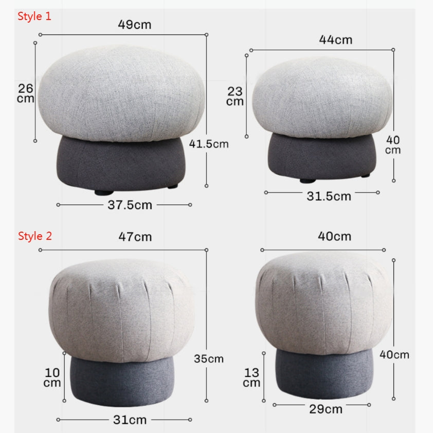 K82 MUSHROOM Kid Footstool, Multiple Color Available