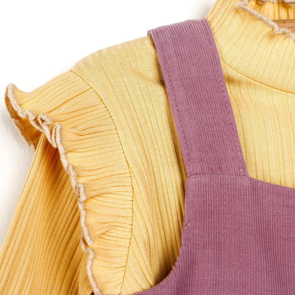 Cassiope Salopette Skirt & Sweatshirt - Damson