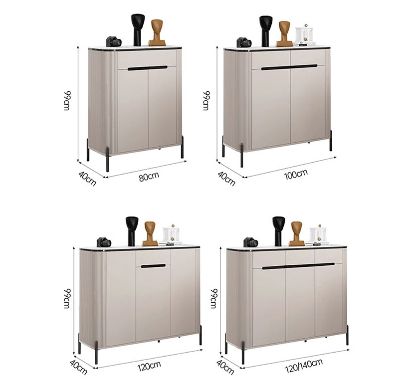 Samantha Shoe Storage, Off White