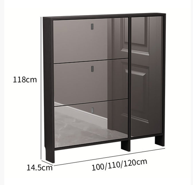 Knauss Mirrored Shoe Storage, Halllway