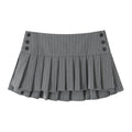 Retro Striped Suit With Pleated Skirt Women's Sexy And Versatile