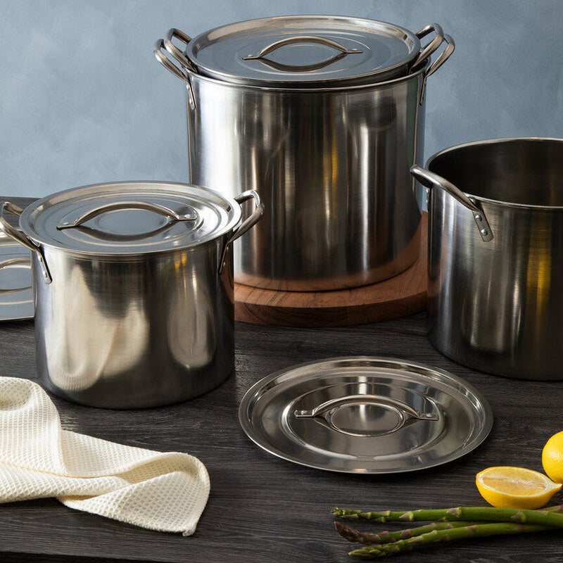 Set Of 4 Stock Pots with Lids | Crosse