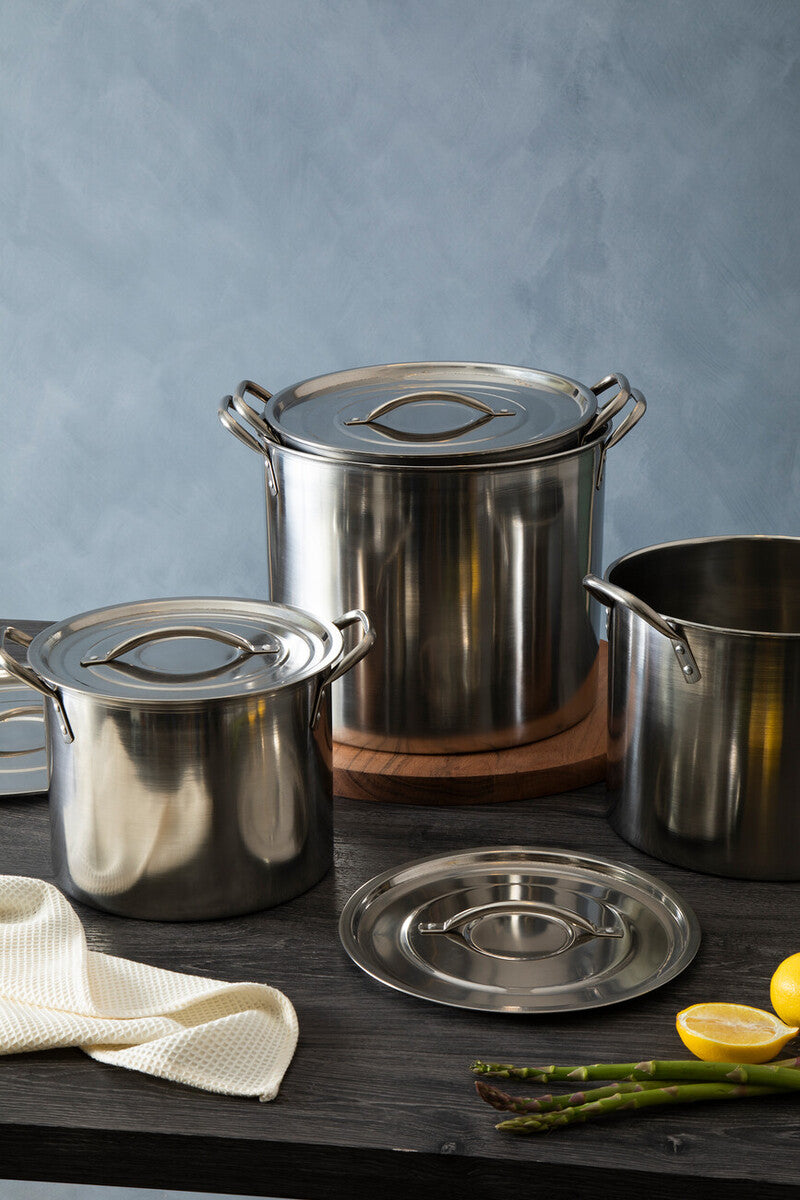Set Of 4 Stock Pots with Lids | Crosse