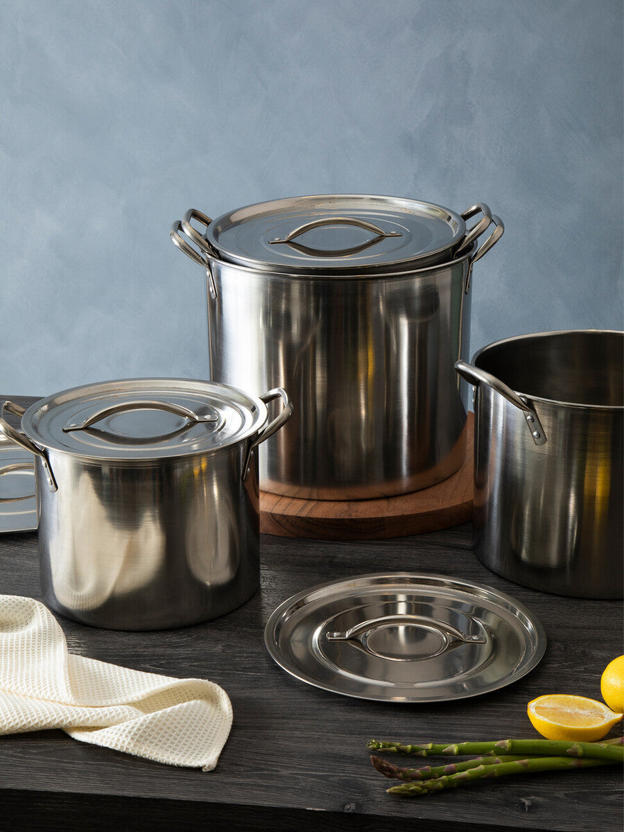 Set Of 4 Stock Pots with Lids | Crosse