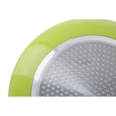 26cm Lime Green Frying Pan with Ceramic Coating | Ecocook
