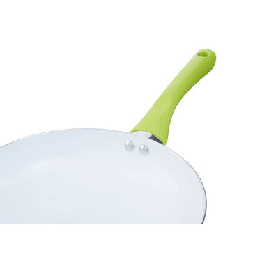26cm Lime Green Frying Pan with Ceramic Coating | Ecocook