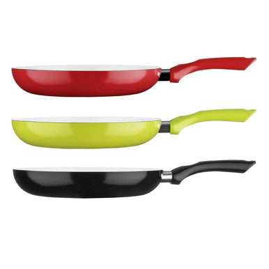 28cm Lime Green Frying Pan with Ceramic Coating | Ecocook