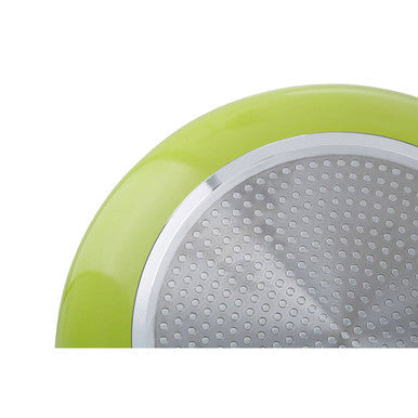 30cm Lime Green Frying Pan with Ceramic Coating | Ecocook