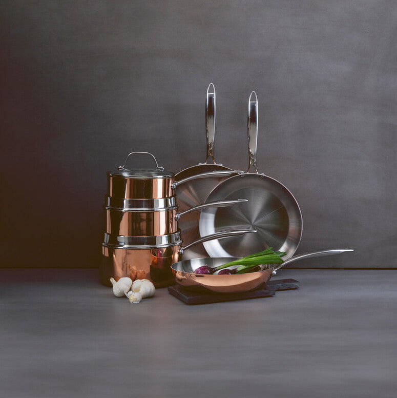 Copper Finish 16cm Saucepan with Lid | Minerva