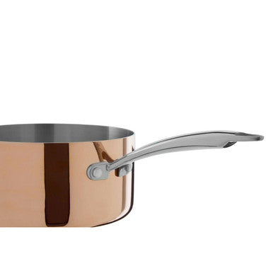 Copper Finish 16cm Saucepan with Lid | Minerva