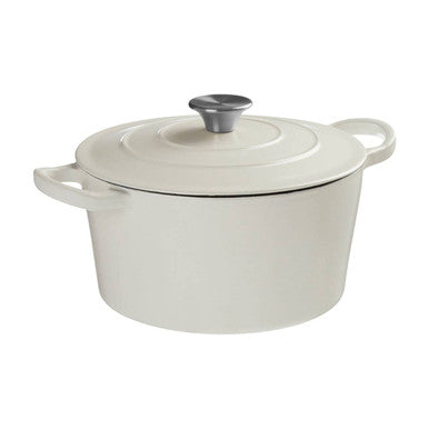 White Cast Iron 23cm Casserole Dish | Hygge