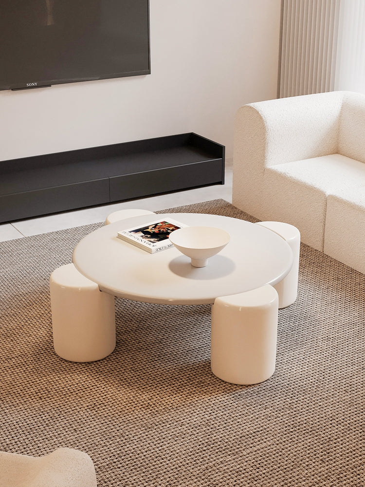 Nova Flower Nesting Coffee Table, White