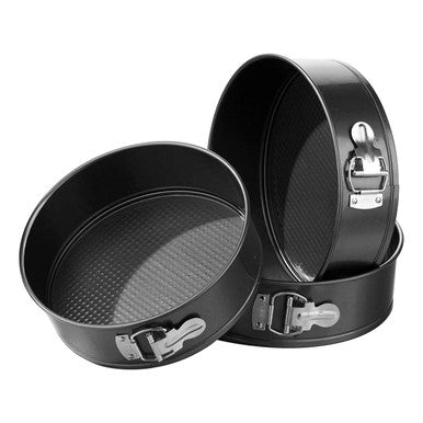 Mari Set Of 3 Spring Form Round Cake Tins