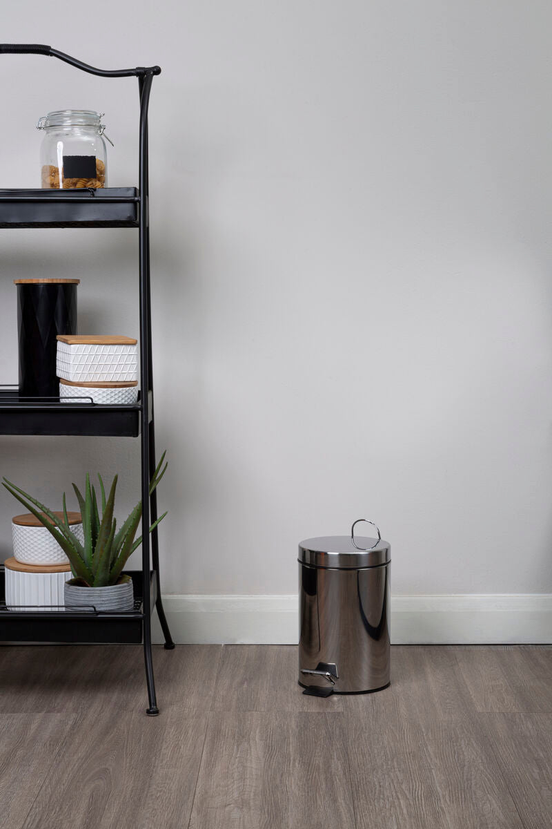 Parker 3 Litre Stainless Steel Pedal Bin