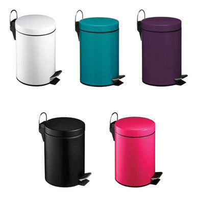 Parker White 3 Litre Pedal Bin
