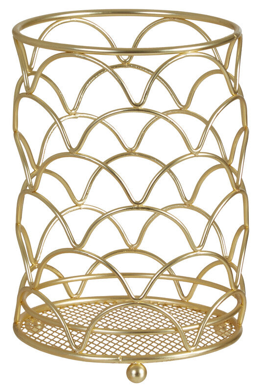 Vertex Deco Matte Gold Utensil Holder