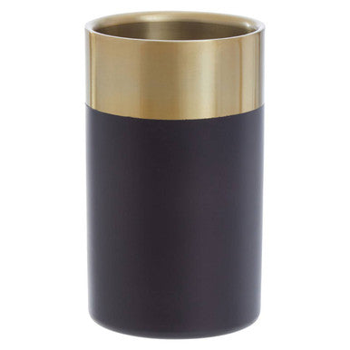Mixology Gold Finish and Black Wine Cooler