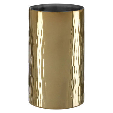 Mixology Hammered Gold Finish Wine Cooler