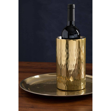 Miressa Brass Finish Large Serving Plate