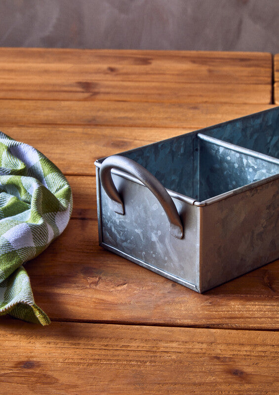 Drummond 4 Compartment Galvanised Steel Rectangular Tray
