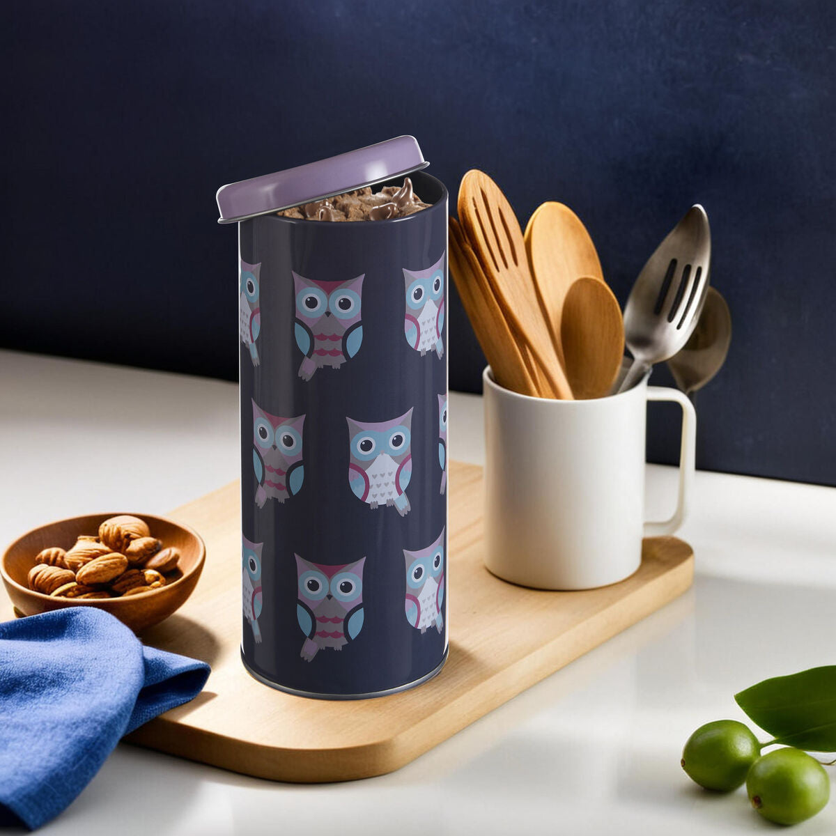 Paice Happy Owls Round Storage Canister