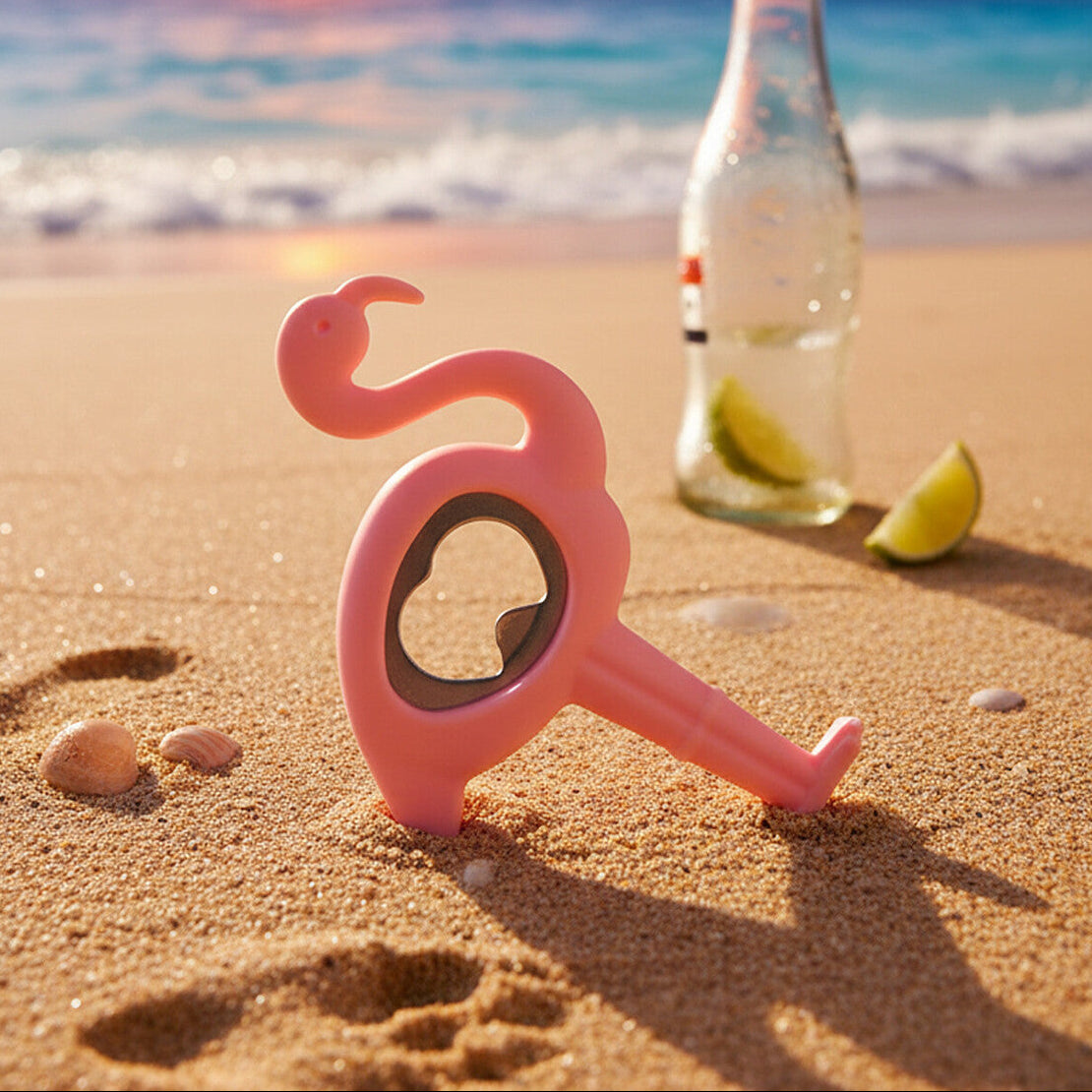 Mimo Pink Flamingo Bottle Opener