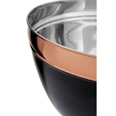 Medium Black and Copper Mixing Bowl | Prescott