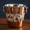 Albany Copper and Cowhide Champagne Bucket
