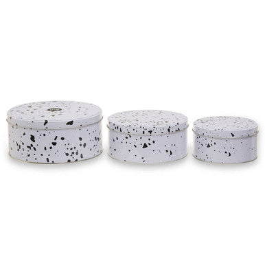 Speckled Set Of 3 Cake Storage Tins | Paice