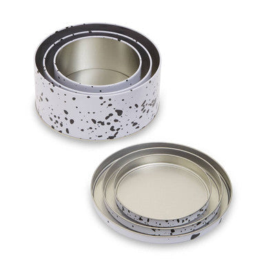 Speckled Set Of 3 Cake Storage Tins | Paice