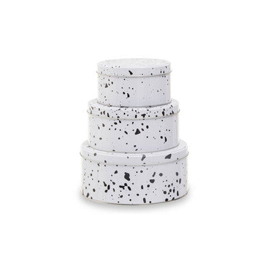 Speckled Set Of 3 Cake Storage Tins | Paice