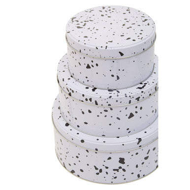 Speckled Set Of 3 Cake Storage Tins | Paice
