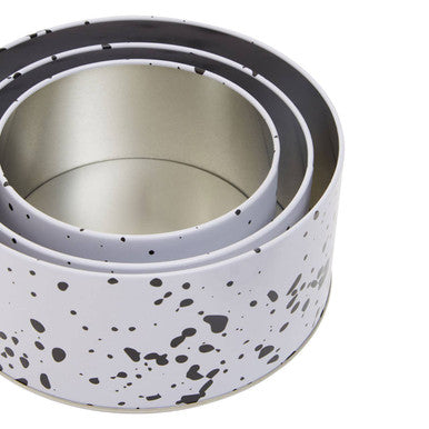 Speckled Set Of 3 Cake Storage Tins | Paice