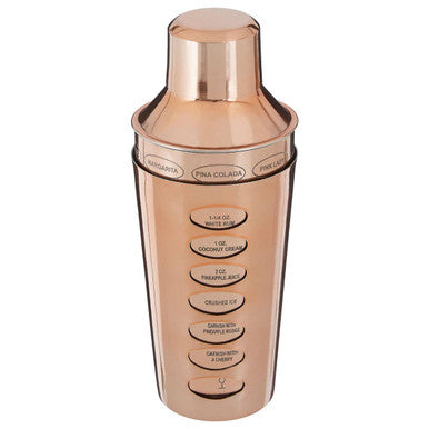 Recipe Rose Gold Cocktail Shaker | Recipe Cocktail Shaker