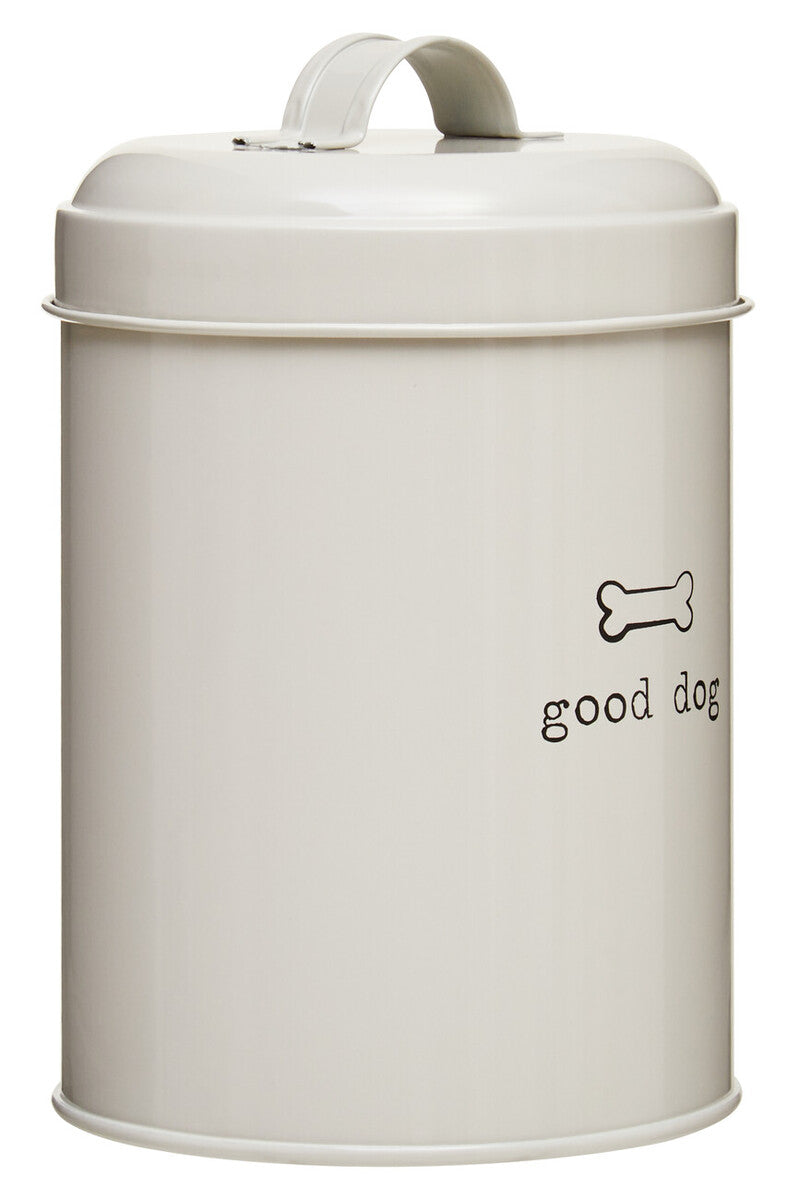 Adore Pets Grey Metal Dog Food Canister 1.2 Litre