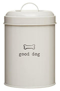 Adore Pets Grey Metal Dog Food Canister 1.2 Litre