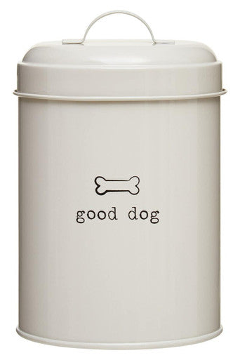 Adore Pets Grey Metal Dog Food Canister 1.2 Litre