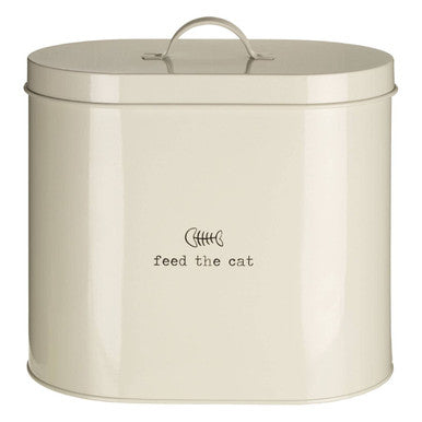 Adore Pets Cream Cat Food Storage Bin with Scoop 6.5 Litre
