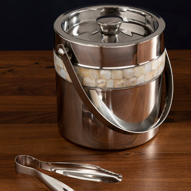 Mother Of Pearl Inlay Design Ice Bucket