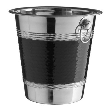 Mixology Stainless Steel With Black Band Champagne Bucket