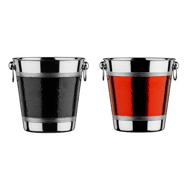 Mixology Stainless Steel With Black Band Champagne Bucket