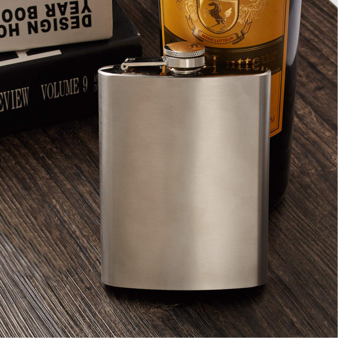 Auden Stainless Steel 8Oz Hip Flask